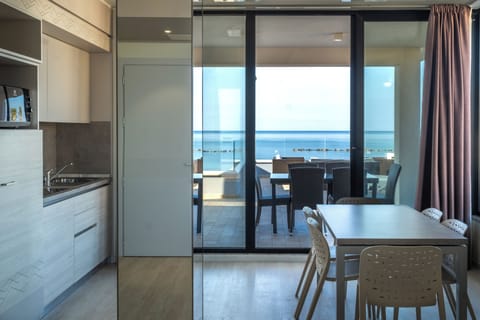 Superior Apartment, 2 Bedrooms, Terrace, Sea View | Living area | Flat-screen TV