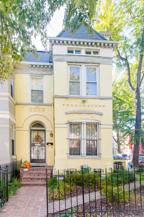 Front facade of our beautiful end unit row house with tons of natural light.