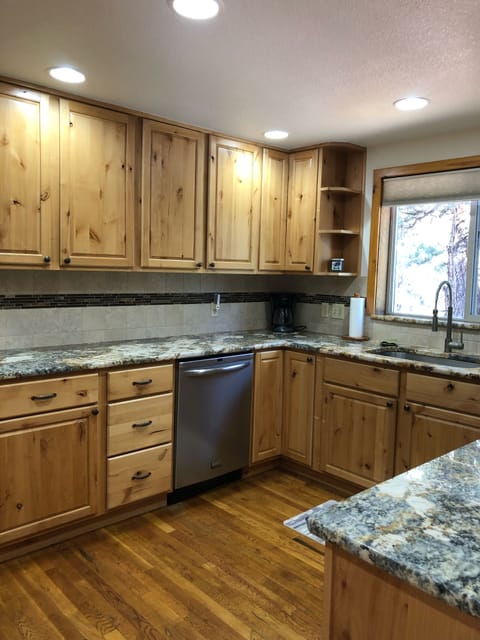 Fully equipped kitchen; newly remodeled