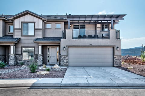 This is the front of the townhome.  There is a large 2-car garage & driveway.