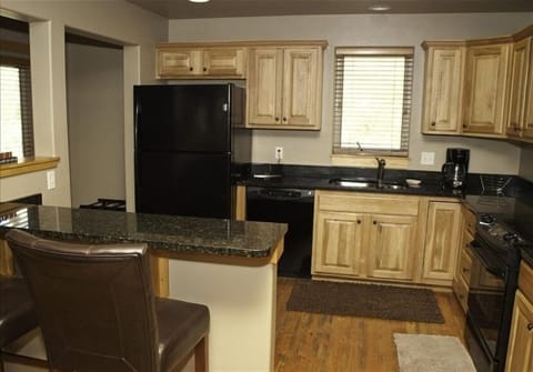 Upgraded kitchen with granite countertops