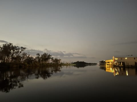 Our place, early morning on Bayou Little Caillou 