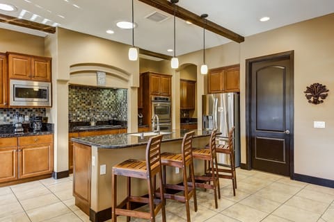 Fully stocked kitchen with all utensils and appliances you will need. Just add groceries.