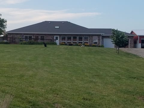 Home, sweet home.  The house has 5+ bedrooms and four bathrooms.