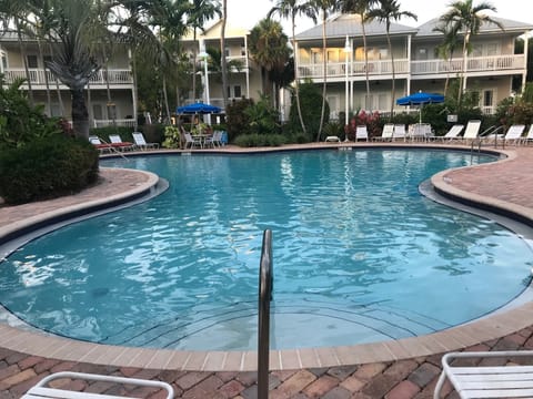 Large heated pool just steps from back porch