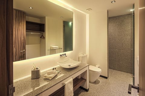 Deluxe Single Room, 1 Bedroom | Bathroom | Shower, free toiletries, hair dryer, towels