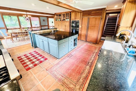 Gourmet kitchen with Viking cooktop