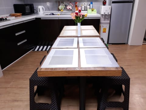 Family Villa, 3 Bedrooms, Non Smoking, Kitchen | Shared kitchen | Full-size fridge, microwave, coffee/tea maker, electric kettle