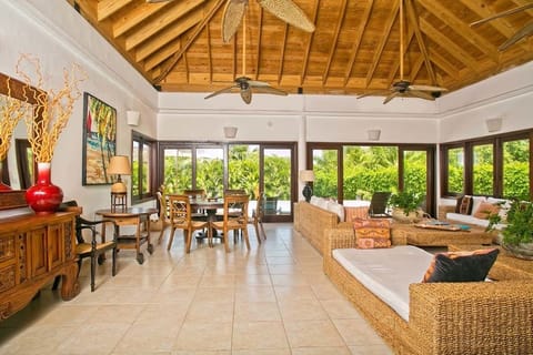 Villa, 1 King Bed, Non Smoking | Living area | LCD TV, DVD player