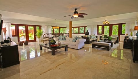 Villa, 1 King Bed, Non Smoking | Living area | Flat-screen TV, DVD player