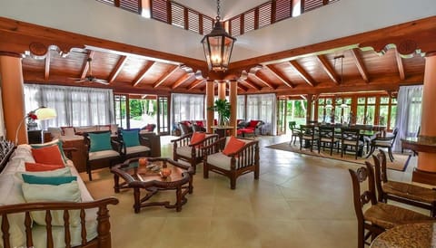 Villa, 1 King Bed, Non Smoking | Living area | LCD TV, DVD player