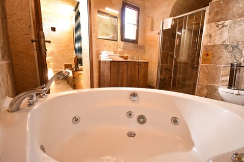 Deluxe Double Room | Bathroom | Shower, rainfall showerhead, designer toiletries, hair dryer