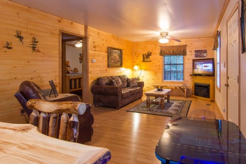 You will love this beautiful cabin, which is now all wood inside!