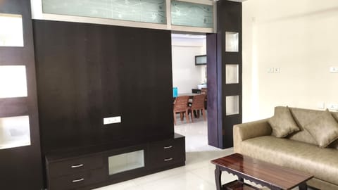 Family Apartment, 3 Bedrooms, City View | Living area | 42-inch LED TV with satellite channels, TV