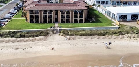 A VIEW OF THE TIKI PROPERTY, FROM THE OCEAN.  
