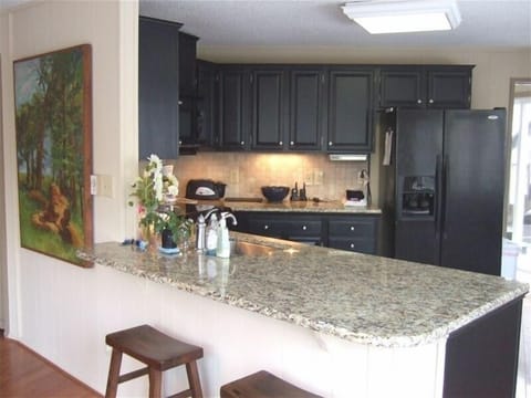 Open Kitchen with granite countertops