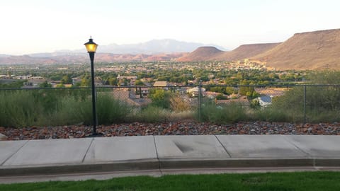 The beautiful view outside our family room.
Sit on the patio and enjoy.