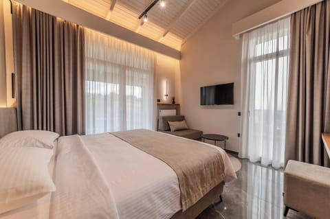 Executive Room | Hypo-allergenic bedding, minibar, desk, laptop workspace