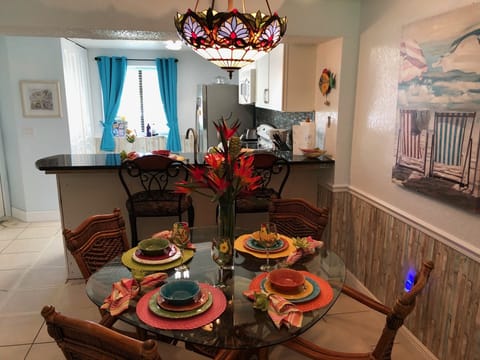 Dinning Area , Tiled Throughout.
