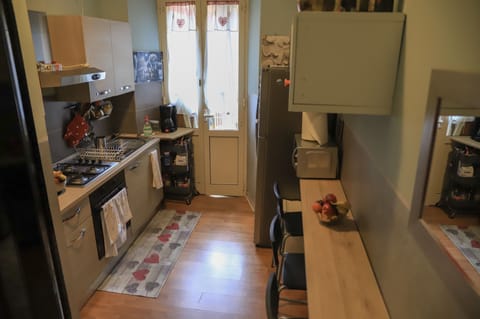 Shared fridge, microwave