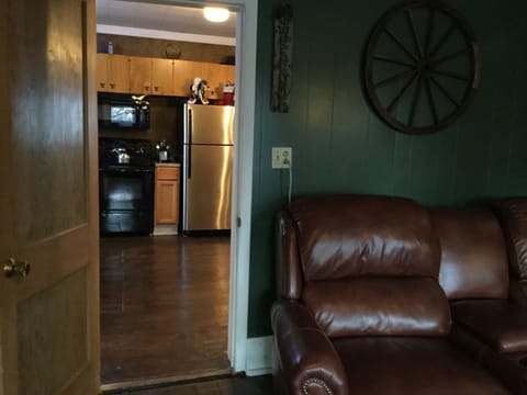 family room looking into kitchen