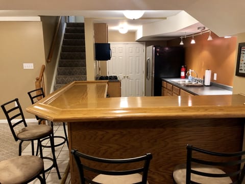 Downstairs Bar area with full kitchen