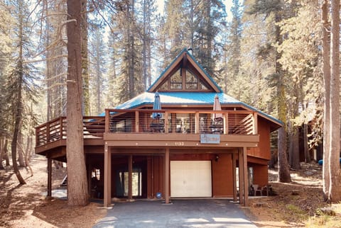 Summer view of house