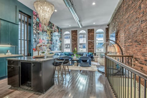 Main entry into the spacious kitchen and living room areas