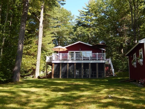 view of home from lake/dock