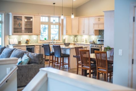 Kitchen and dining area