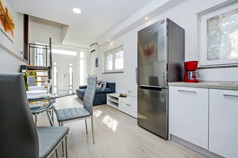 Apartment | Private kitchen | Fridge, microwave, stovetop, coffee/tea maker