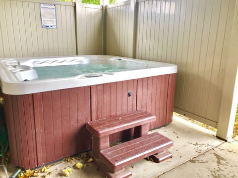 private hot tub to enjoy in any weather