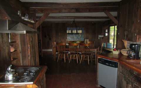 kitchen and dining room