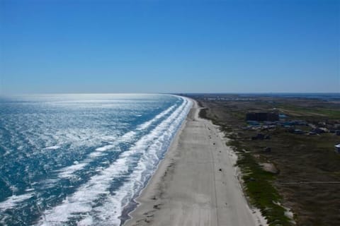 view of the beach and water