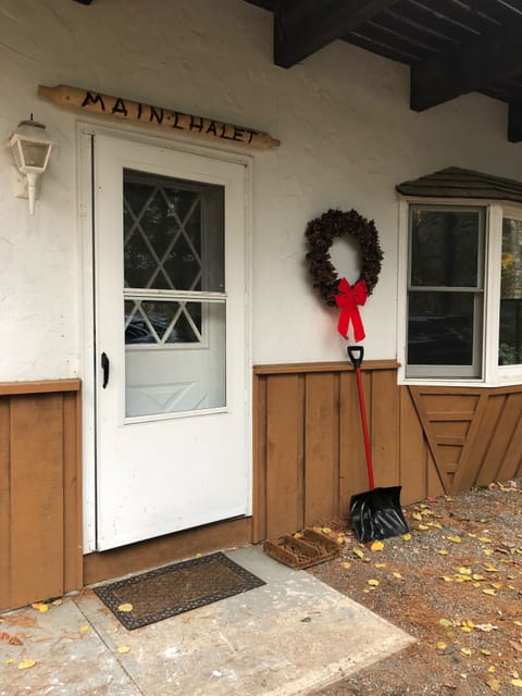 Front door.  Main Chalet.