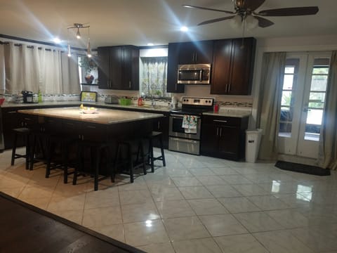 Door that leads to patio and pool