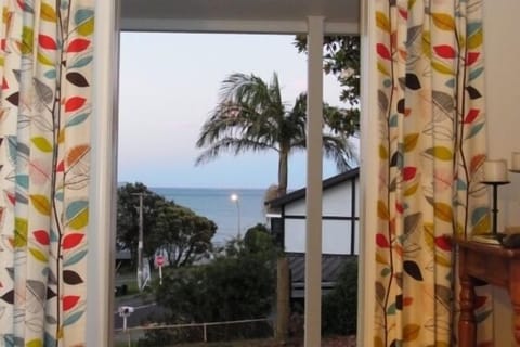 Afternoon light through the French doors.