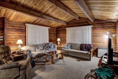 Comfort Cottage, 1 Queen Bed with Sofa bed, Non Smoking, Kitchen | Living room | Flat-screen TV