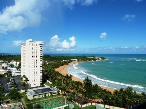 Sea view from apt balcony
and leaving room