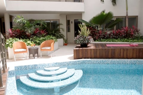 Indoor pool, outdoor pool
