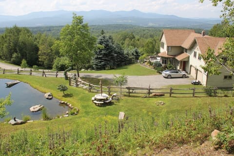above pond looking west