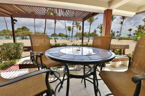 Expansive deck of B-109, Corner Condo