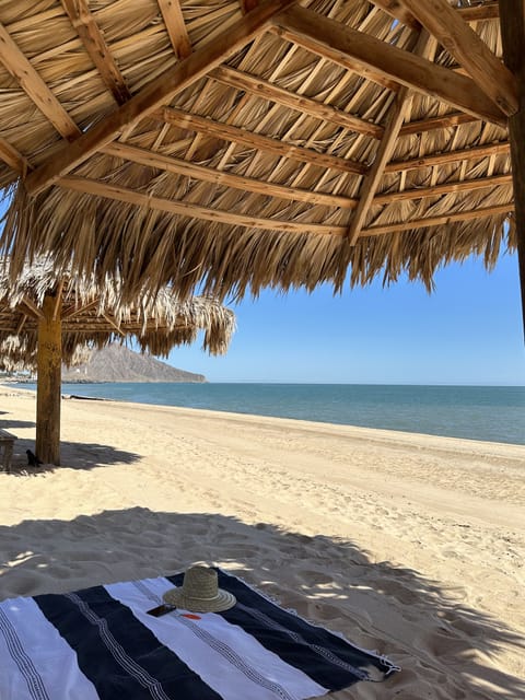 Private beach, beach bar