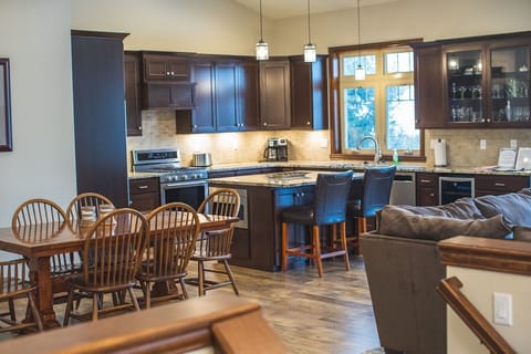 Kitchen, dining and open family room - 1st level off of garage entrance.  