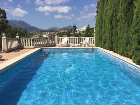 Private pool with a view.