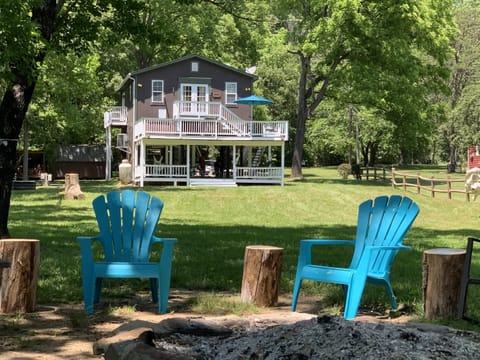 River-front cabin only a hundred feet from the water