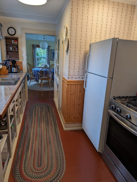 Kitchen with new gas stove