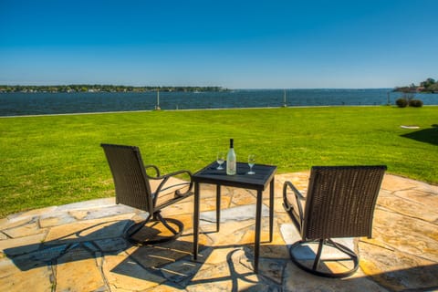 Relax and enjoy this beautiful view of the open waters from the extended patio.