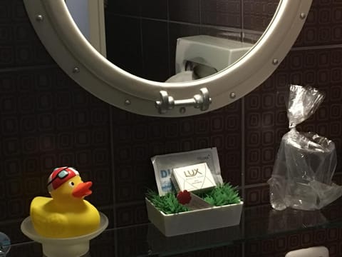 Free toiletries, hair dryer, towels