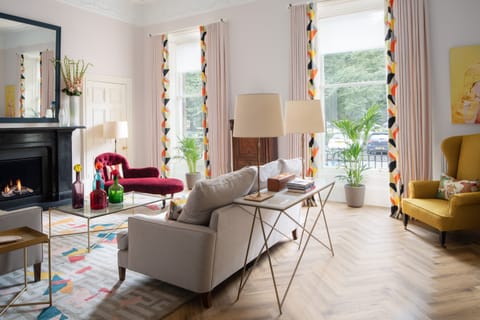 South elevation drawing room  - complete with gas fire